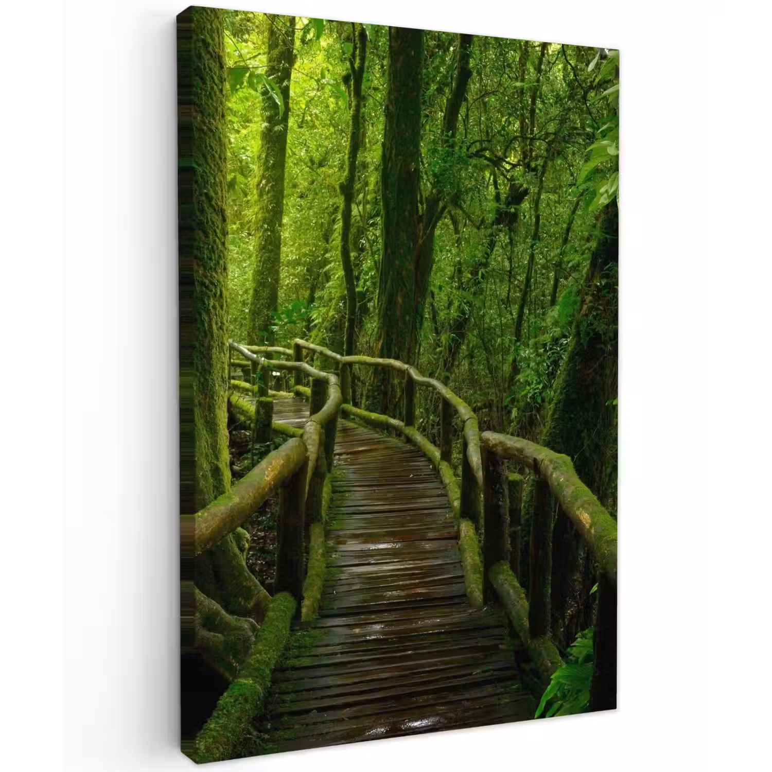 Groene Oase van Rust Tuinposter op houten frame 2 cm dik klein -3d