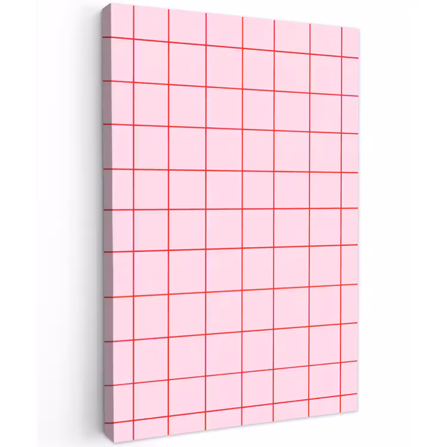 Raster - Patroon - Roze Tuinposter op houten frame 2 cm dik klein 841 -3d
