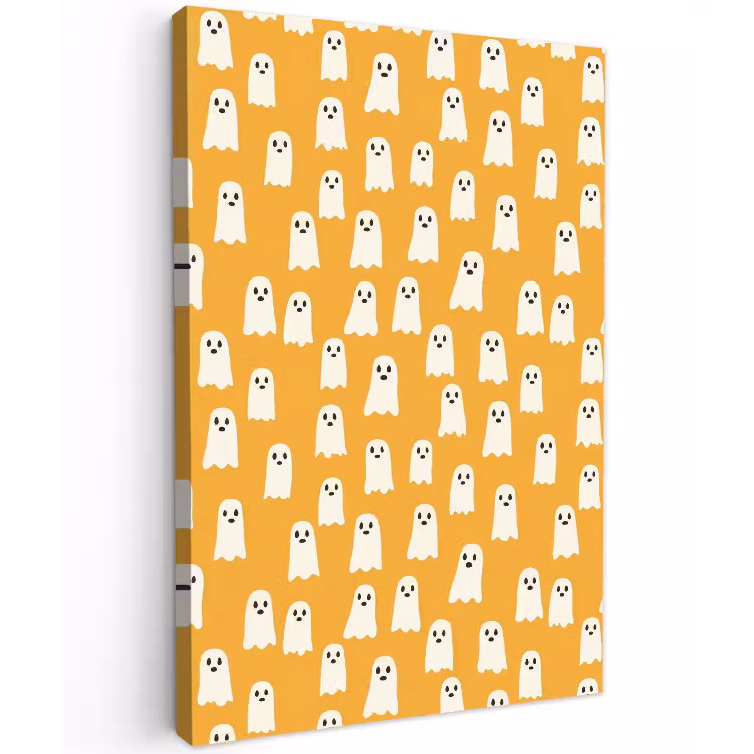 Halloween - Spookjes - Oker Tuinposter op houten frame 2 cm dik klein 841 -3d