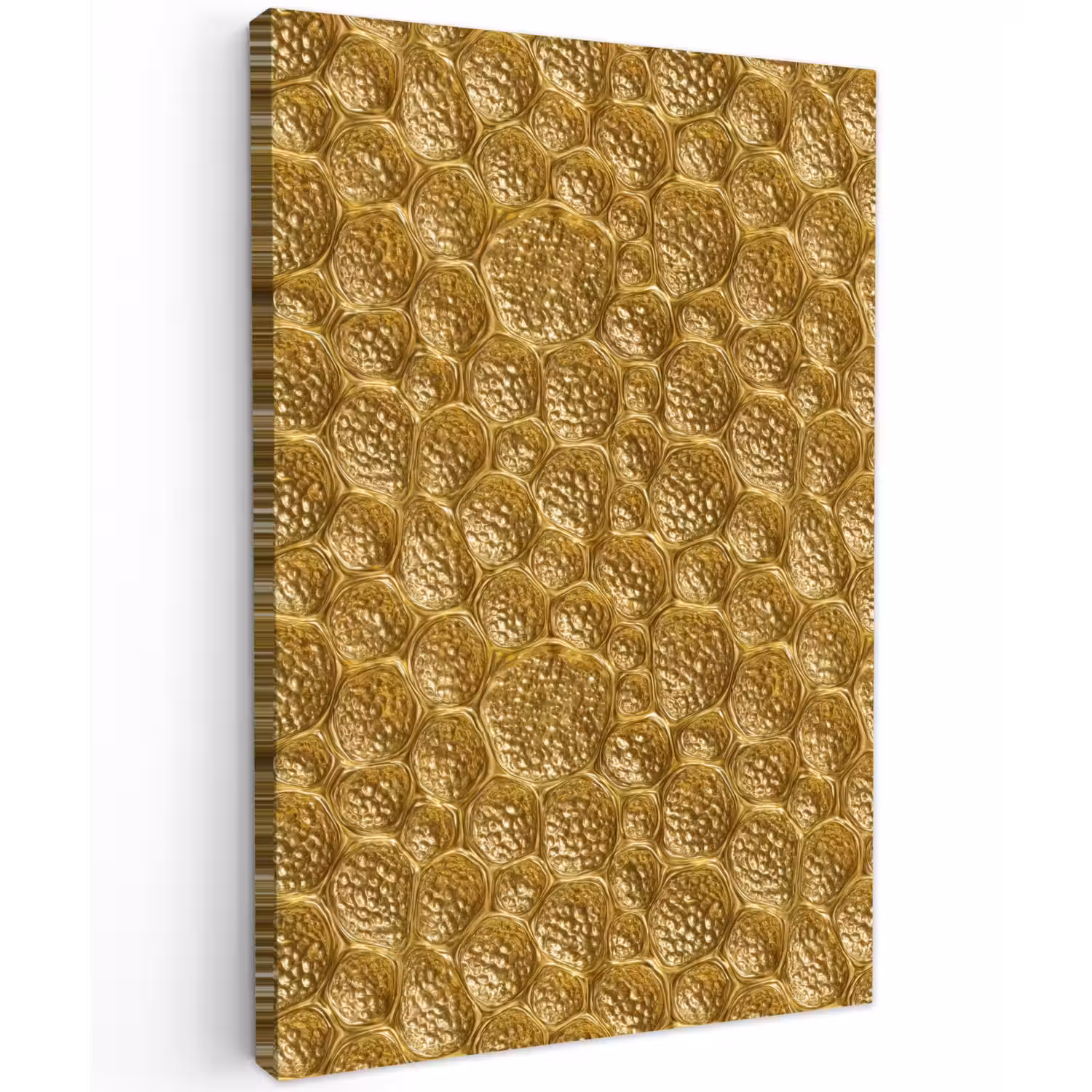 Gehamerd - Mozaïek - Antiek - Goud Tuinposter op houten frame 2 cm dik klein 841 -3d