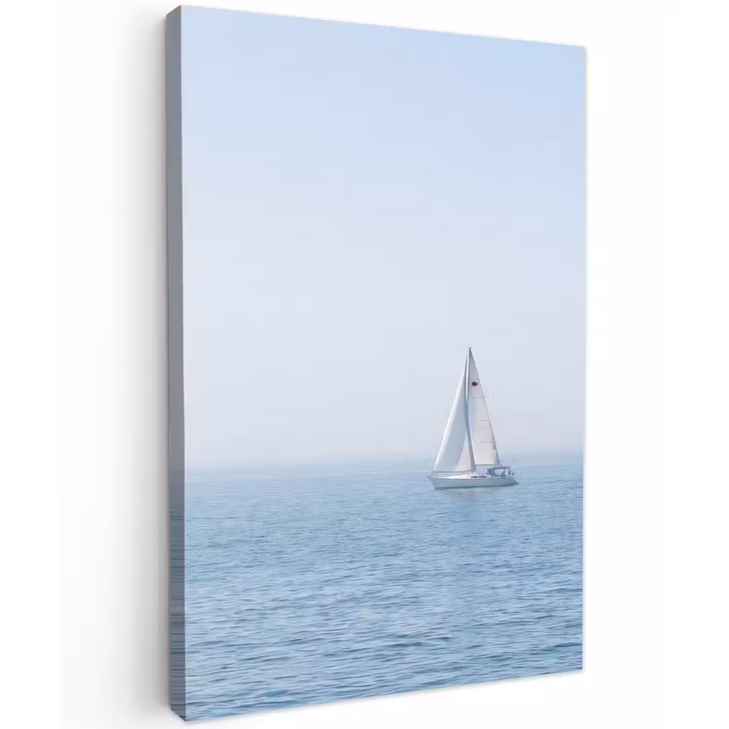 Horizon - Zeilboot - Zee Tuinposter op houten frame 2 cm dik klein -3d