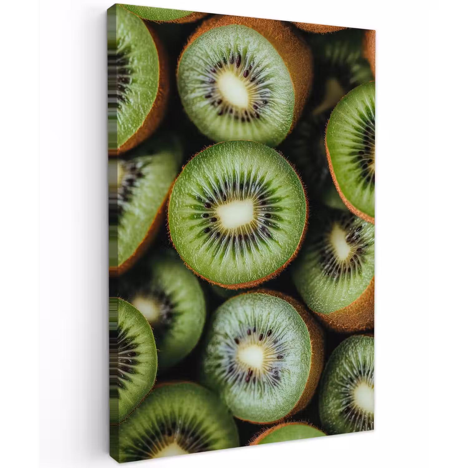 Kiwi - Fruit - Groen Tuinposter op houten frame 2 cm dik klein -3d