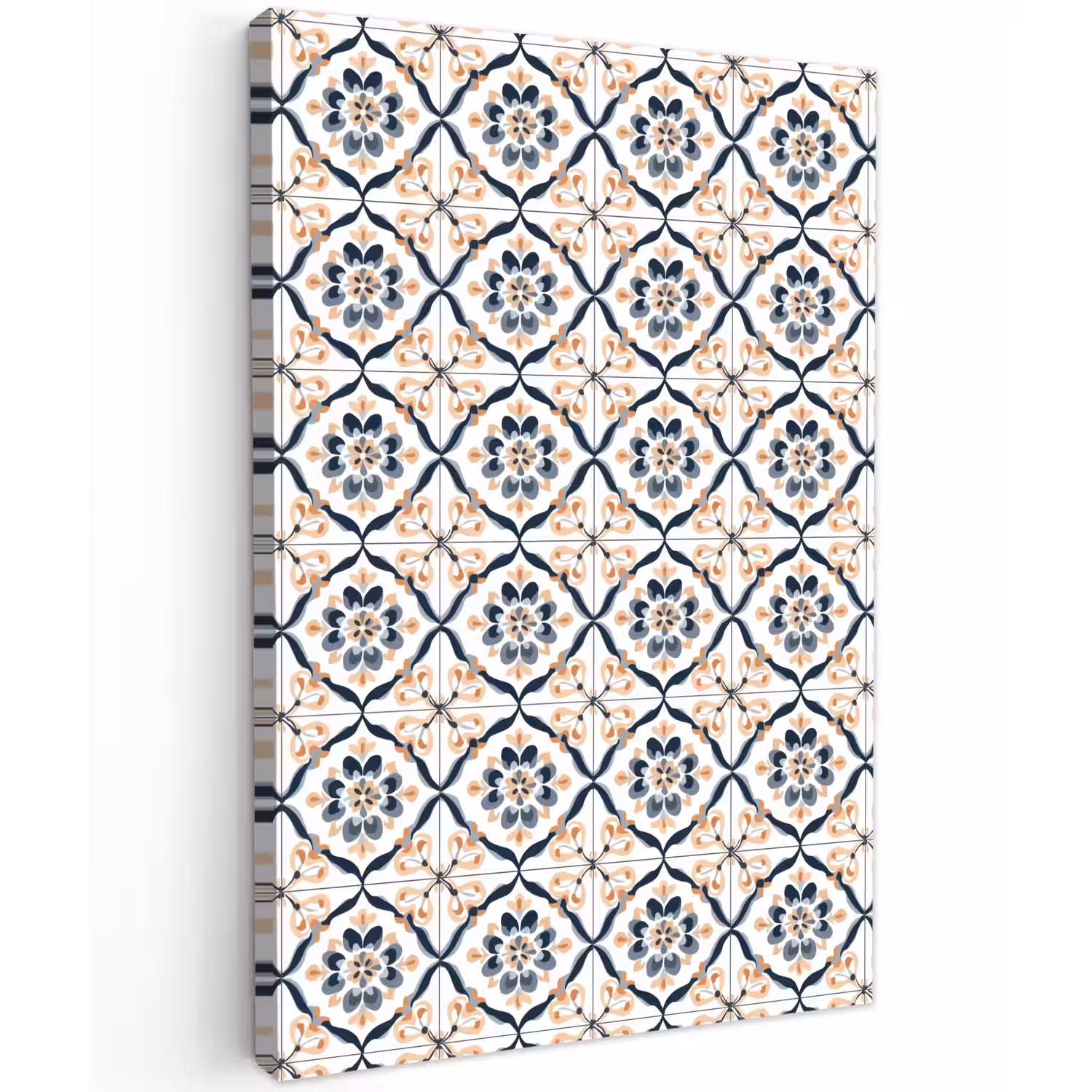 Bladvorm - Patroon - Kleurrijk Tuinposter op houten frame 2 cm dik klein 841 -3d
