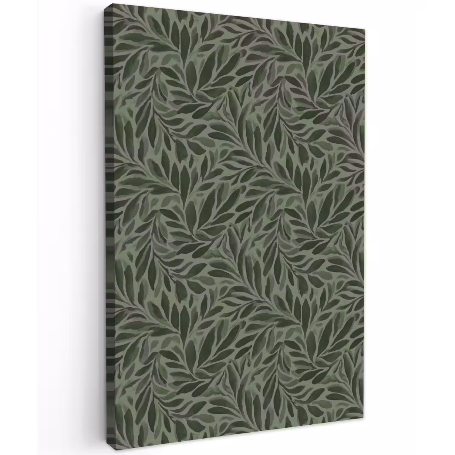 Bladeren - Organisch - Groen Tuinposter op houten frame 2 cm dik klein 841 -3d