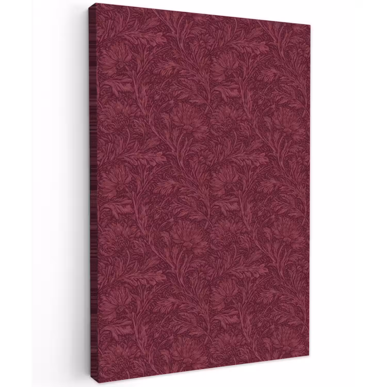 Bladeren - Patroon - Paars Tuinposter op houten frame 2 cm dik klein 841 -3d