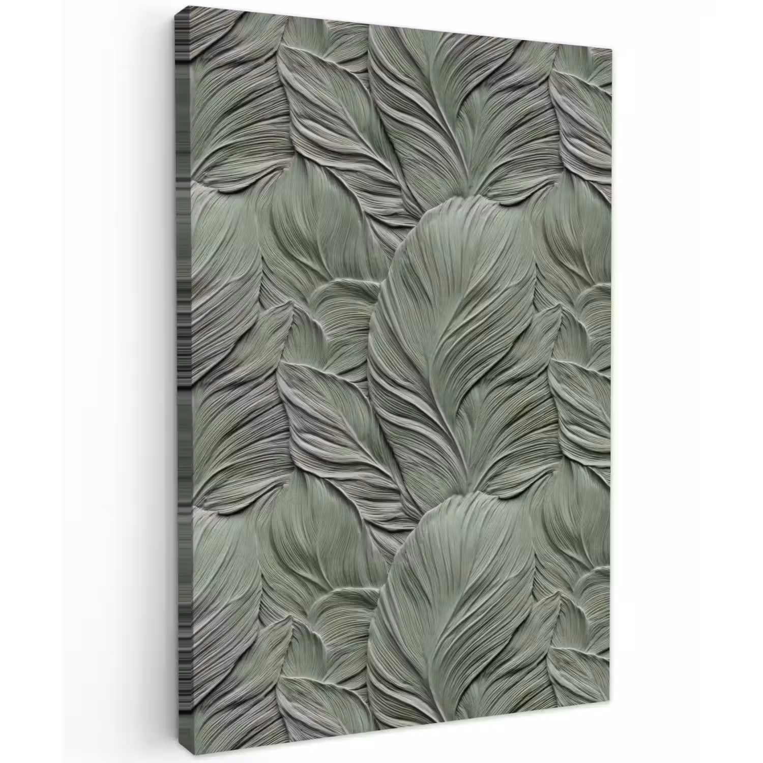Bladeren - Textuur - Groen Tuinposter op houten frame 2 cm dik klein 841 -3d