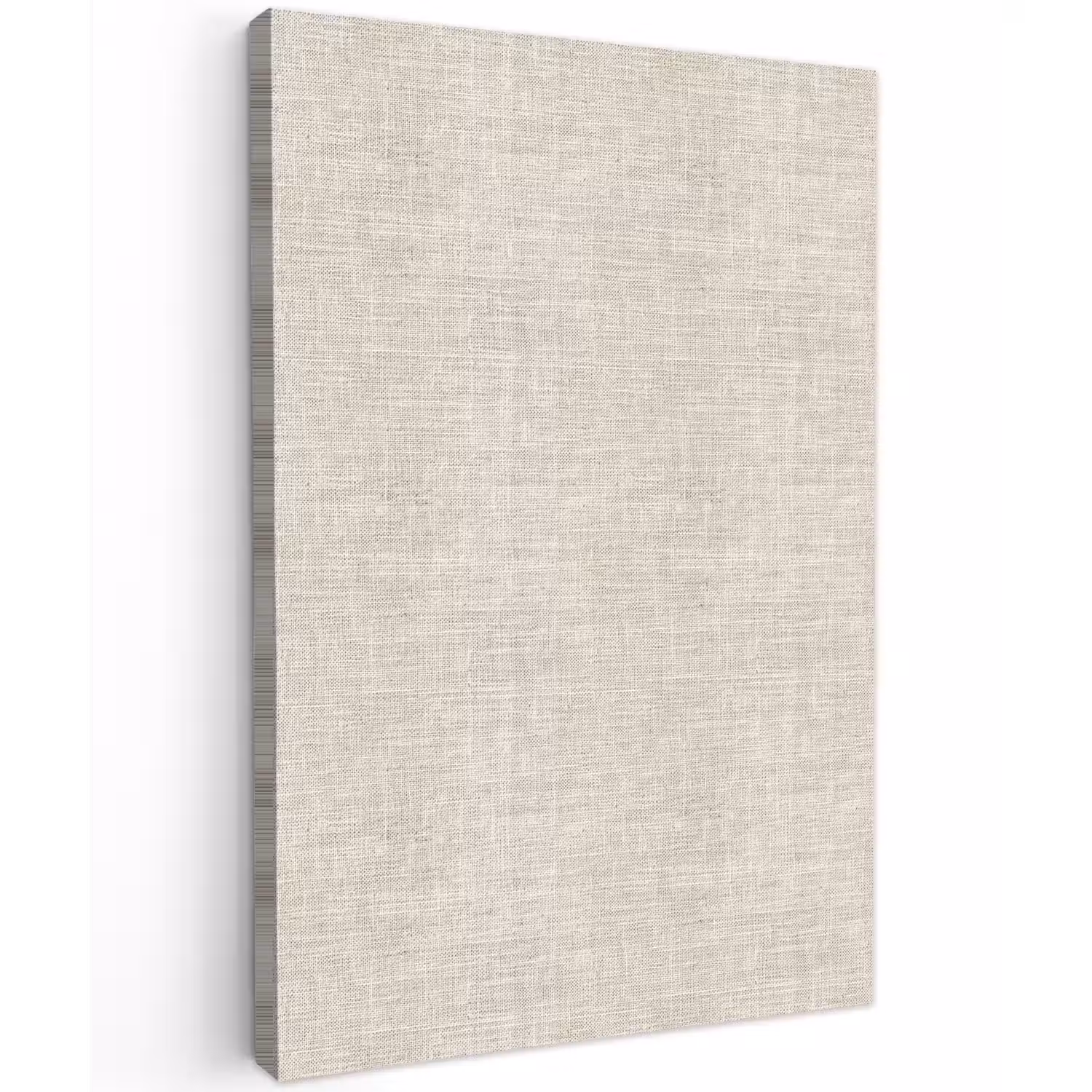 Linnen - Textuur - Beige Tuinposter op houten frame 2 cm dik klein 841 -3d