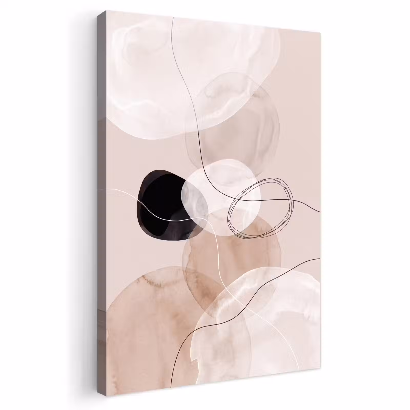 Outdoor Canvas Print - Lines - Wavy - Art - Lijnen - Golvend - Kunst Tuinposter op houten frame 2 cm dik klein