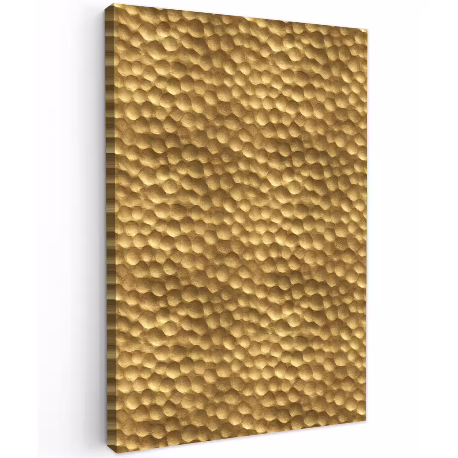 Metaal - Dynamisch - Goud Tuinposter op houten frame 2 cm dik klein 841 -3d