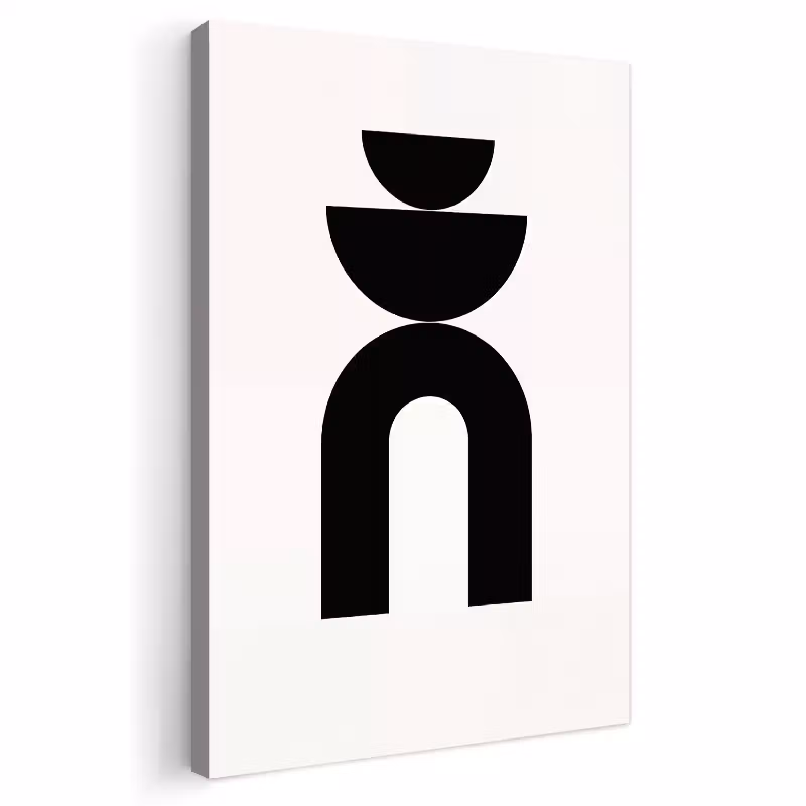 Outdoor Canvas Print - Minimalist - Art - White - Minimalistisch - Kunst - Wit Tuinposter op houten frame 2 cm dik klein