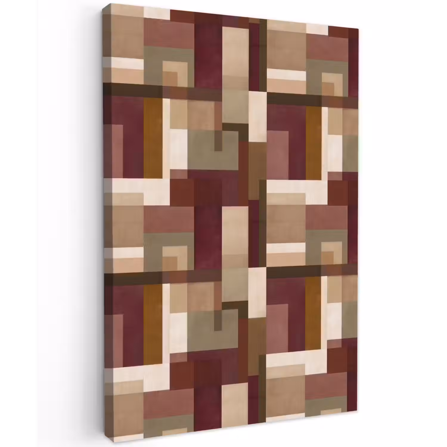 Modern - Geometrie - Kleurrijk Tuinposter op houten frame 2 cm dik klein 841 -3d