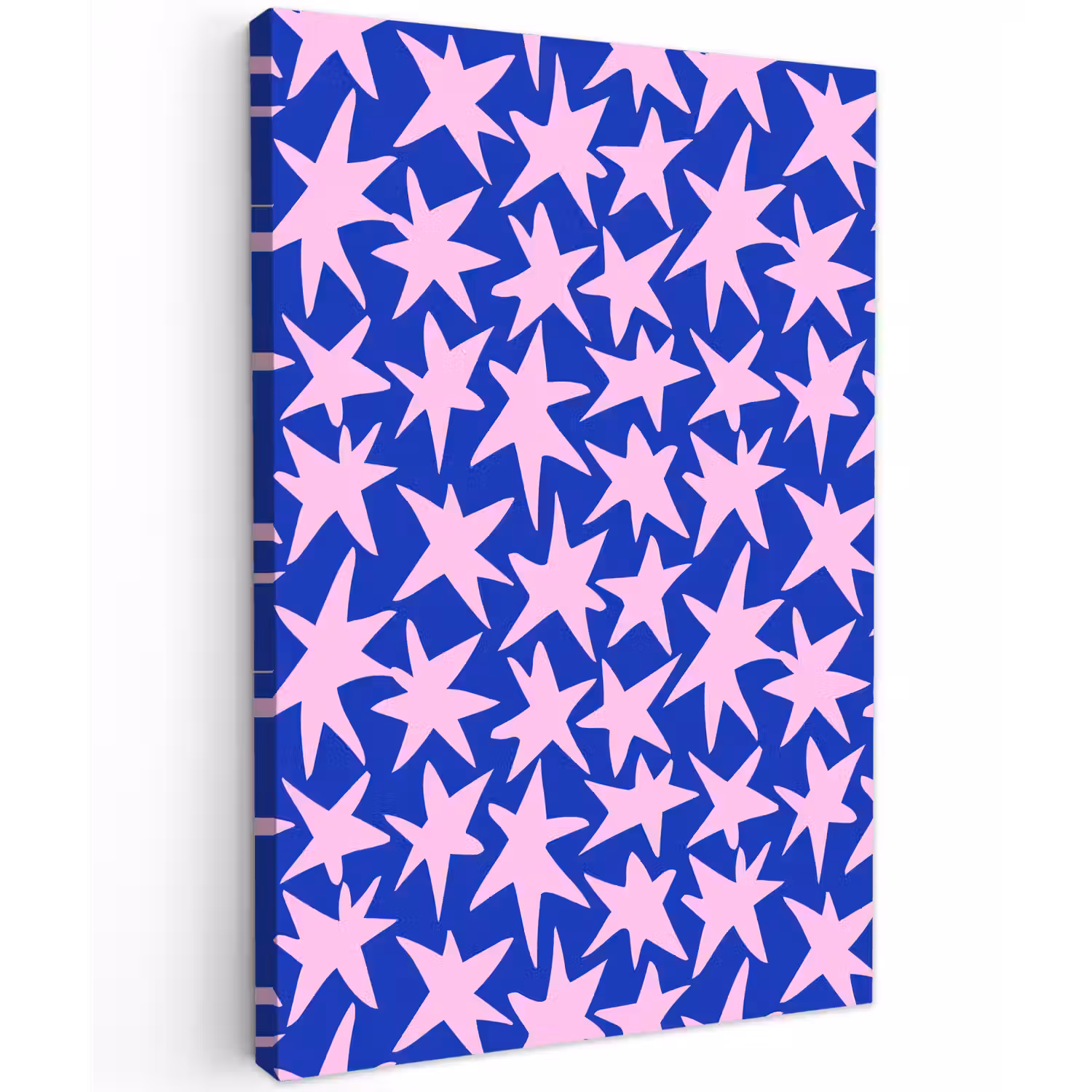 Modern - Sterren - Blauw Tuinposter op houten frame 2 cm dik klein 841 -3d