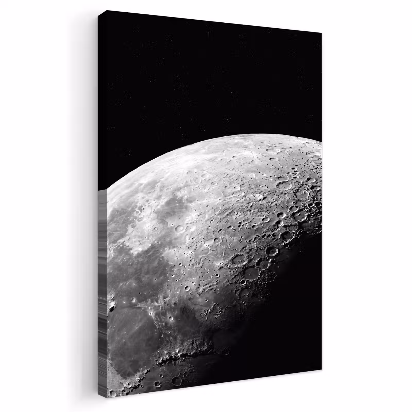Outdoor Canvas Print - Moon - Craters - Space - Maan - Kraters - Ruimte Tuinposter op houten frame 2 cm dik klein