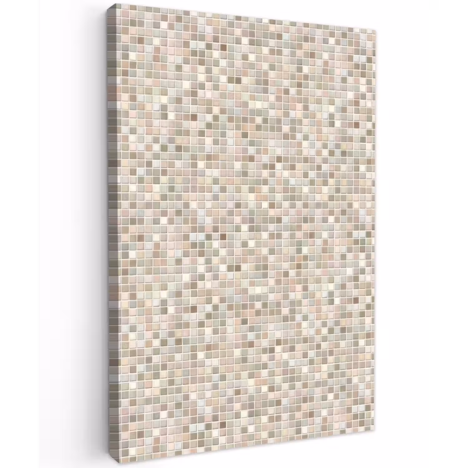 Mozaïek - Patroon- Taupe Tuinposter op houten frame 2 cm dik klein 841 -3d