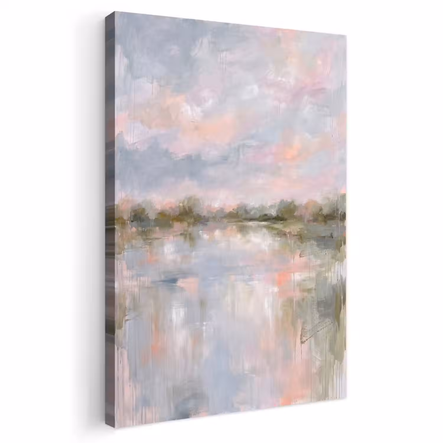 Natuur - Landschap - Abstract - Water - Groen Tuinposter op houten frame 2 cm dik klein -3d