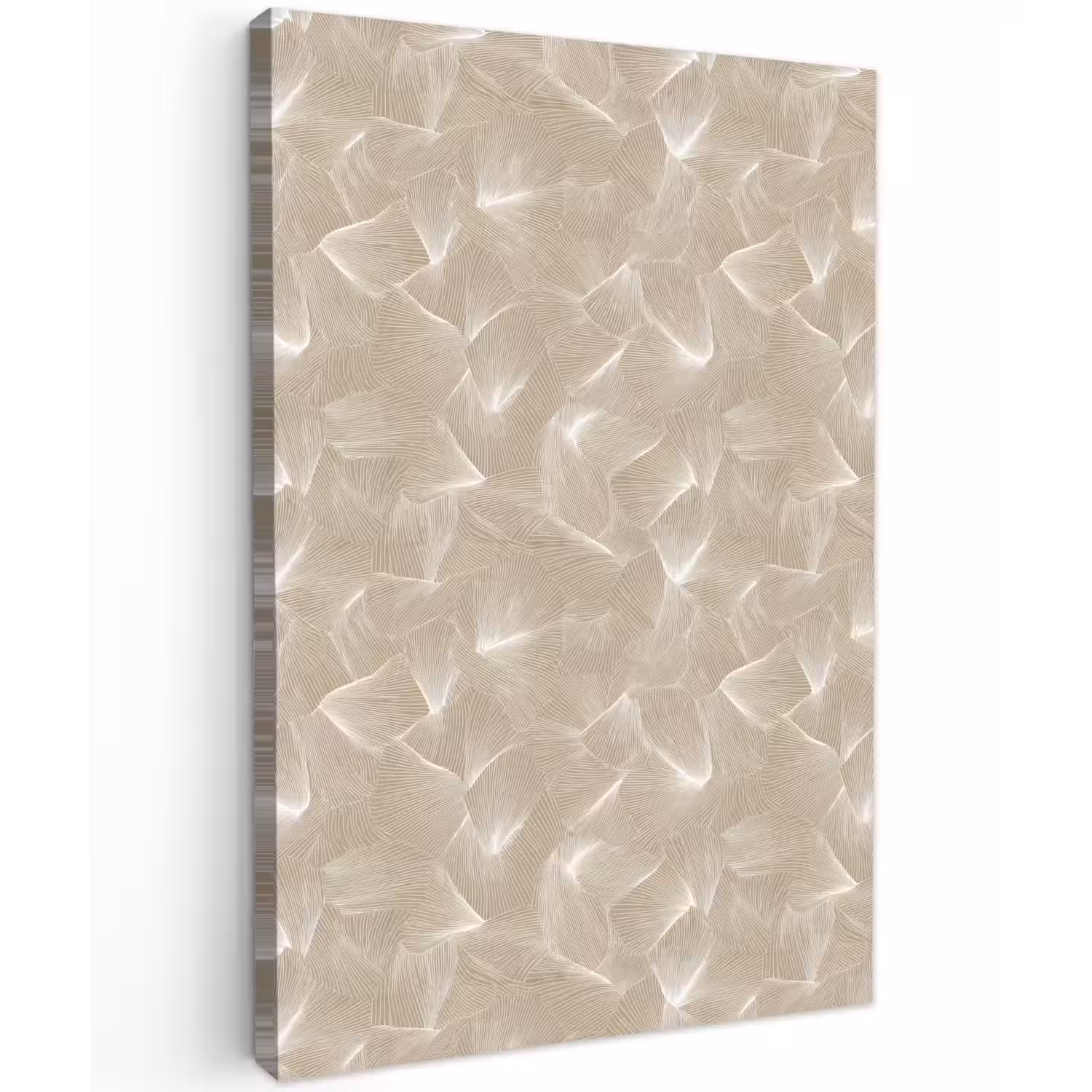 Organisch - Textuur - Beige Tuinposter op houten frame 2 cm dik klein 841 -3d