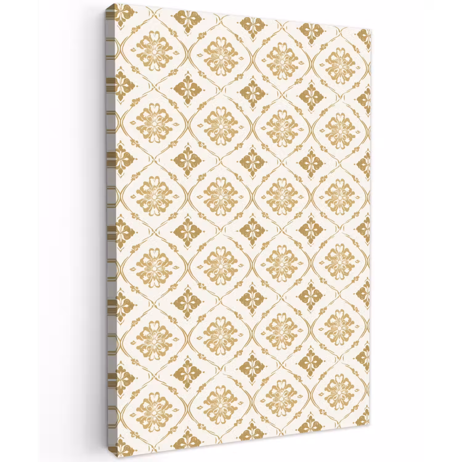 Ornament - Klassiek - Goud Tuinposter op houten frame 2 cm dik klein 841 -3d