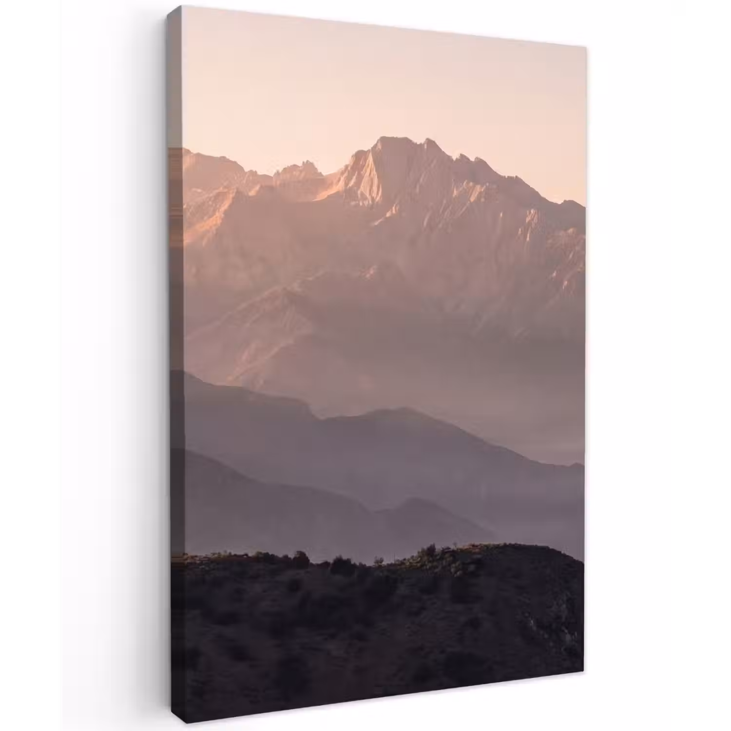 Panorama - Landschap - Bergen Tuinposter op houten frame 2 cm dik klein -3d