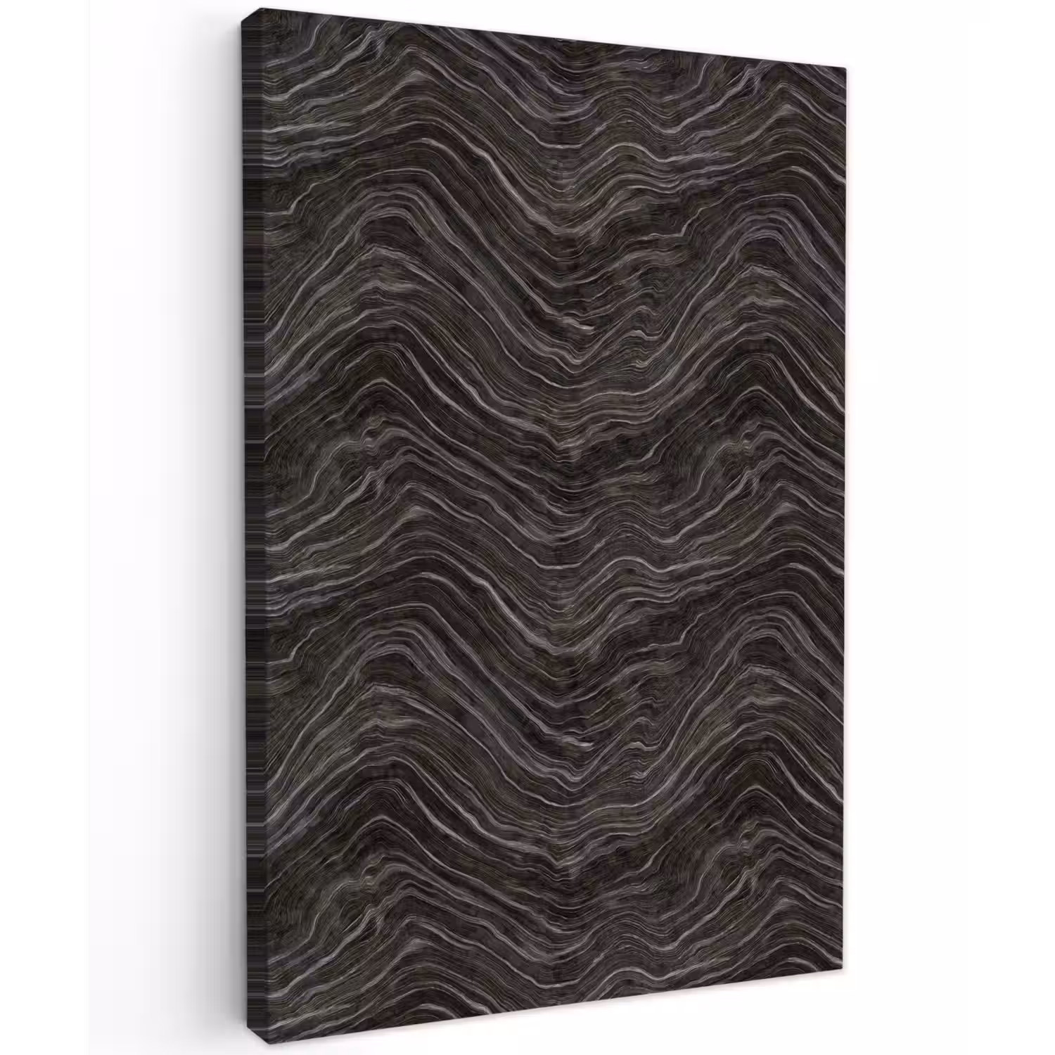 Patroon - Contrast - Antraciet Tuinposter op houten frame 2 cm dik klein 841 -3d