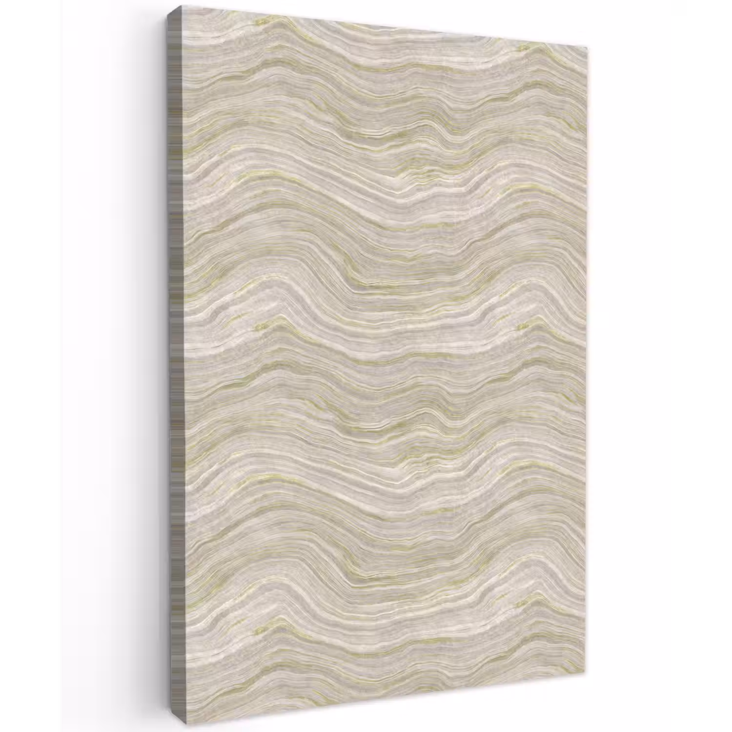 Patroon - Sereen - Groen Tuinposter op houten frame 2 cm dik klein 841 -3d