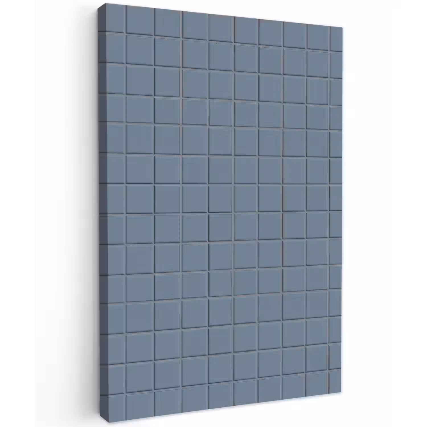 Patroon - Tegel - Blauwgrijs Tuinposter op houten frame 2 cm dik klein 841 -3d