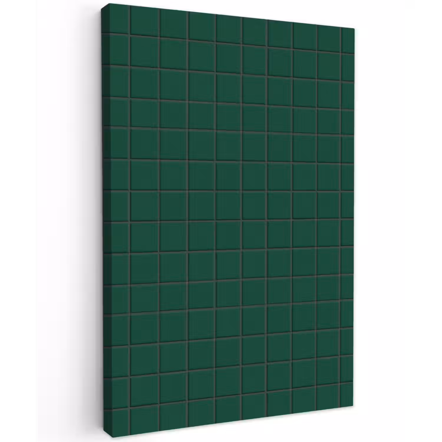 Patroon - Tegels - Dennen - Groen Tuinposter op houten frame 2 cm dik klein 841 -3d