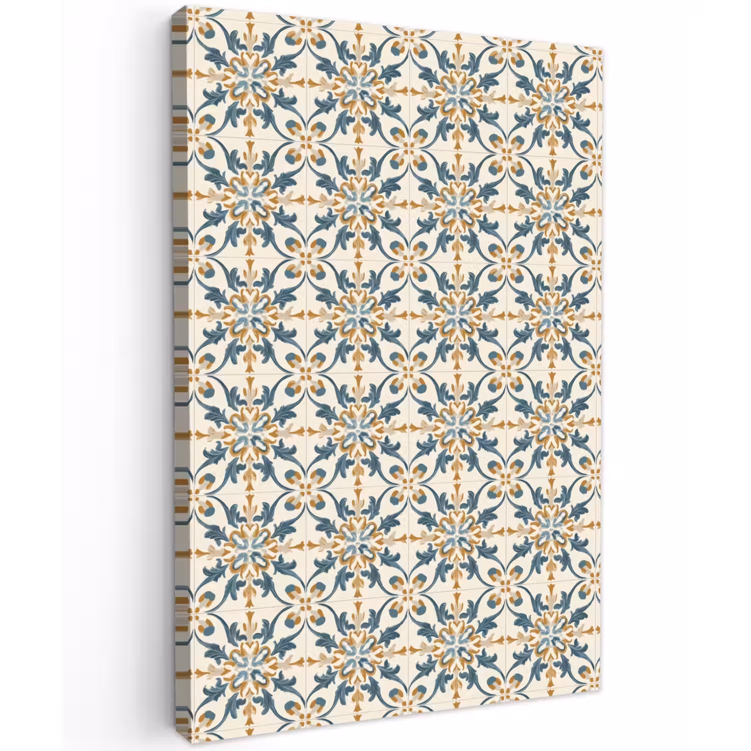 Patroon - Klassiek - Kleurrijk Tuinposter op houten frame 2 cm dik klein 841 -3d