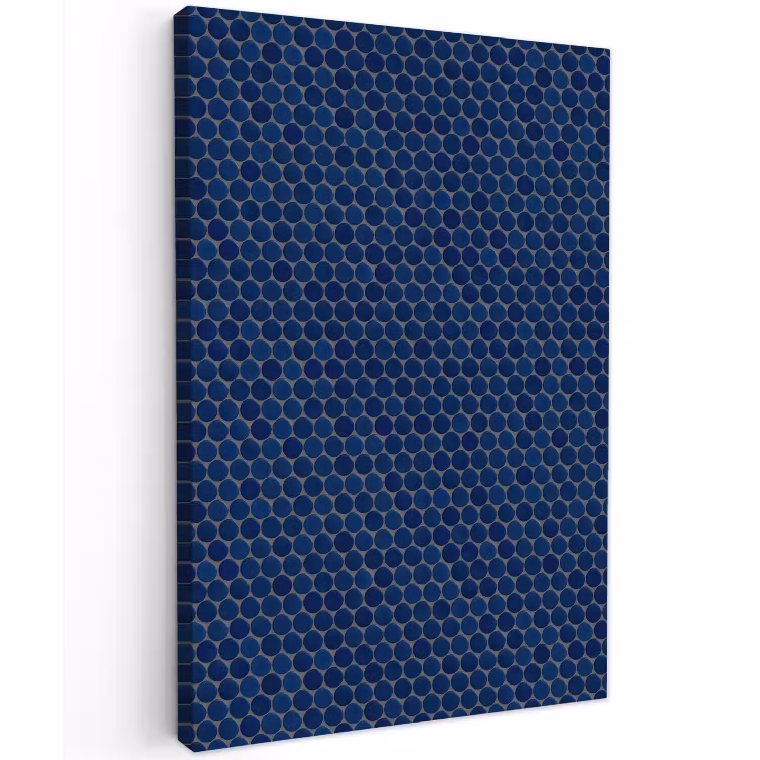 Penny - Mozaïek - Donkerblauw Tuinposter op houten frame 2 cm dik klein 841 -3d