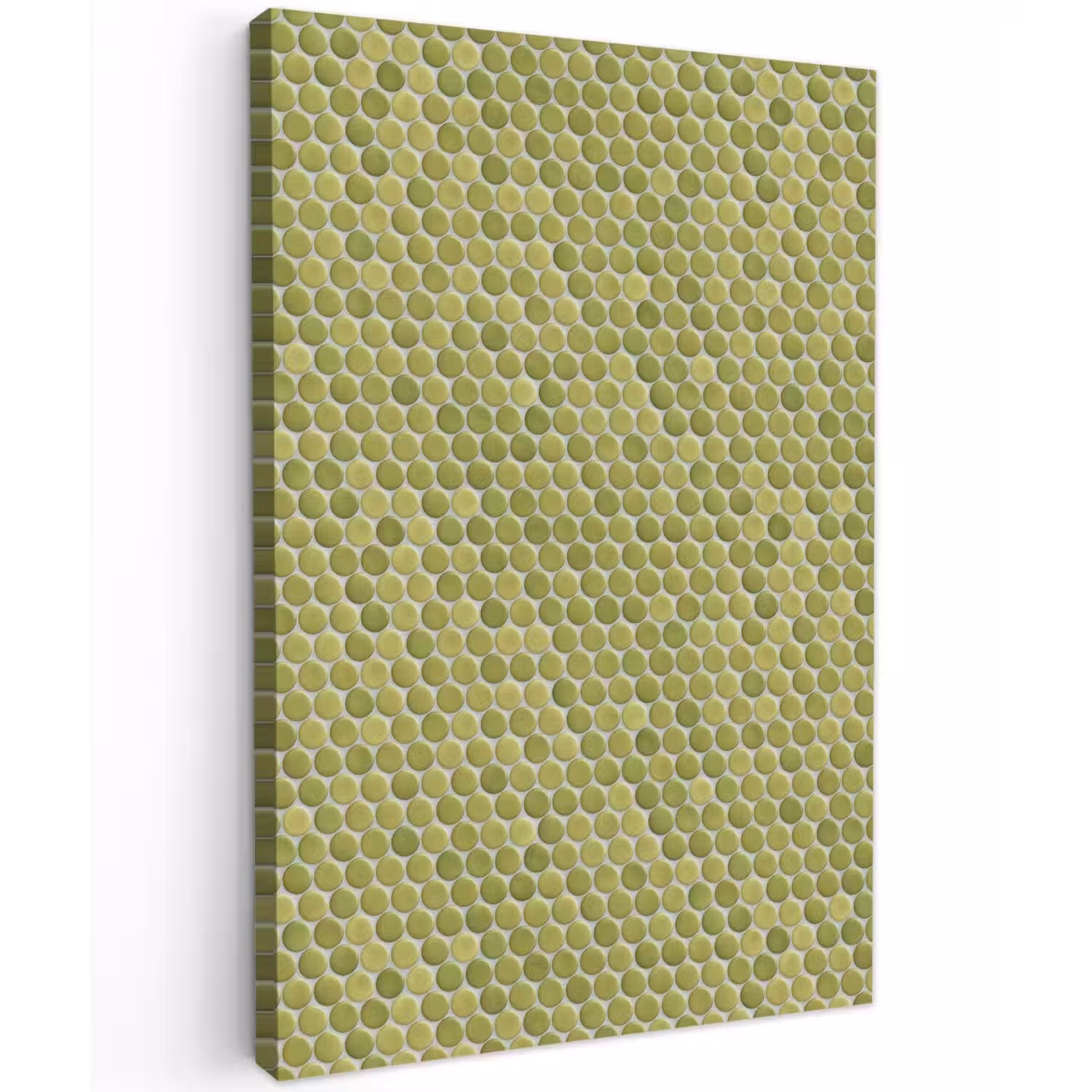 Penny - Mozaïek - Olijfgroen Tuinposter op houten frame 2 cm dik klein 841 -3d