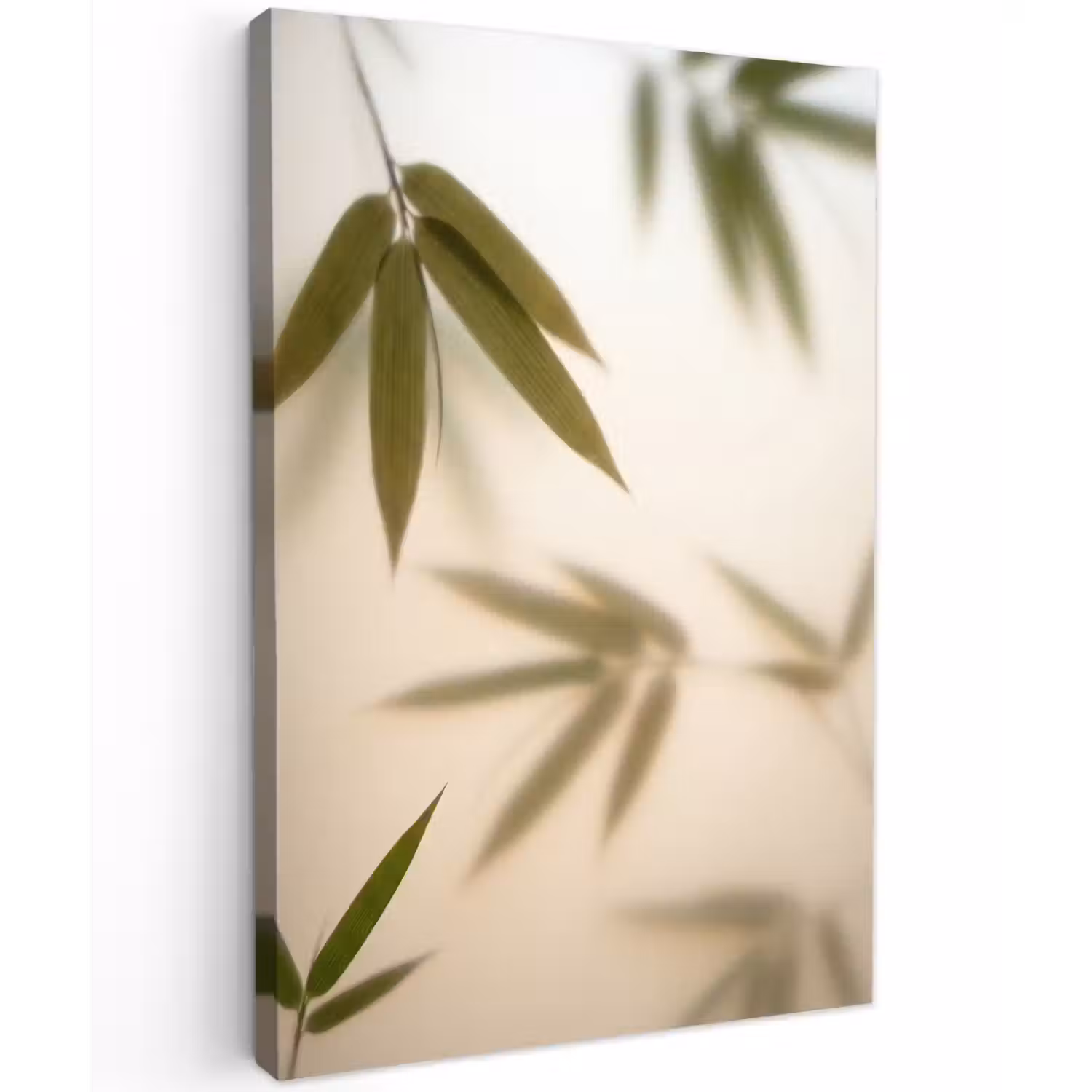 Planten - Bladeren - Natuur - Groen Tuinposter op houten frame 2 cm dik klein -3d