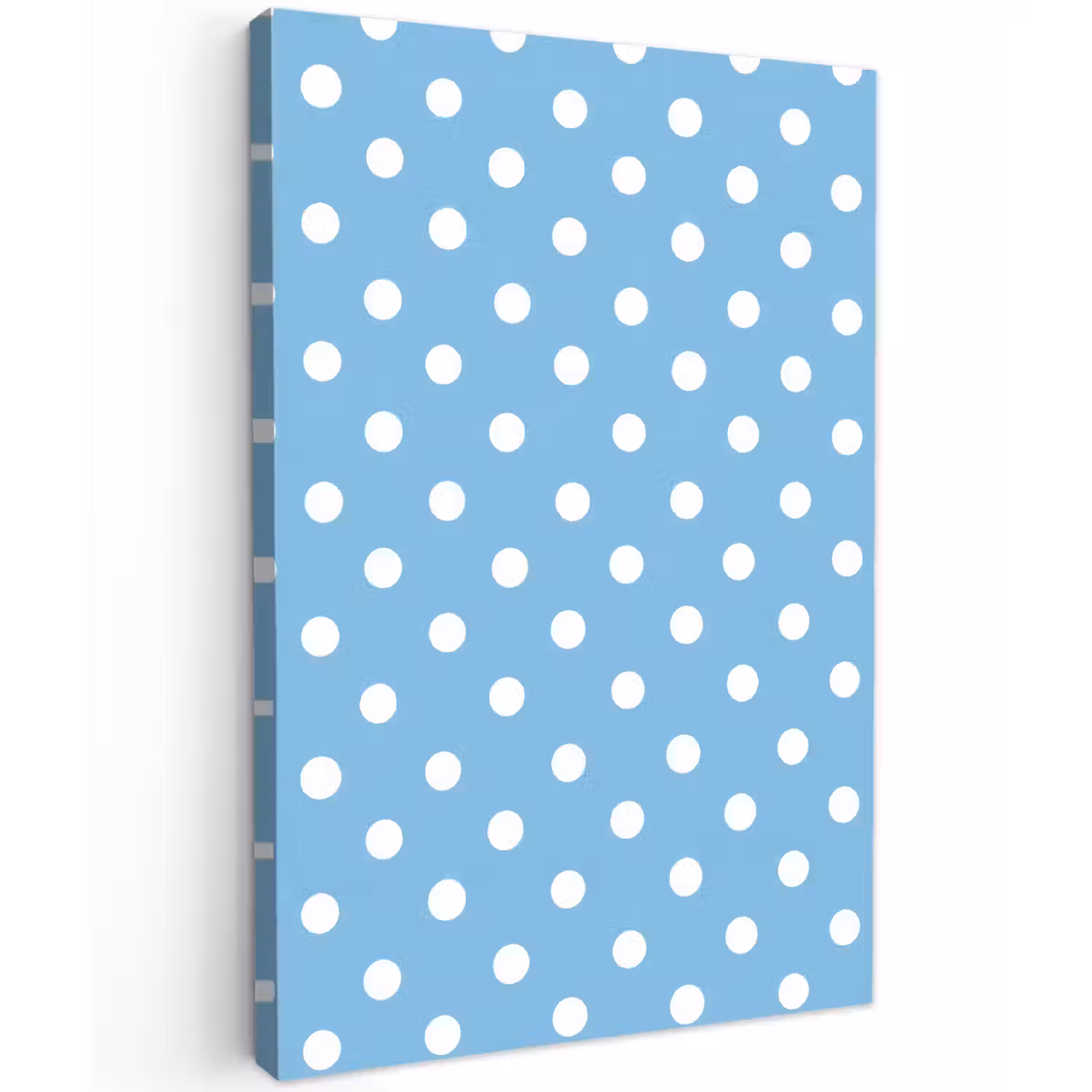 Polka - Dots - Blauw Tuinposter op houten frame 2 cm dik klein 841 -3d