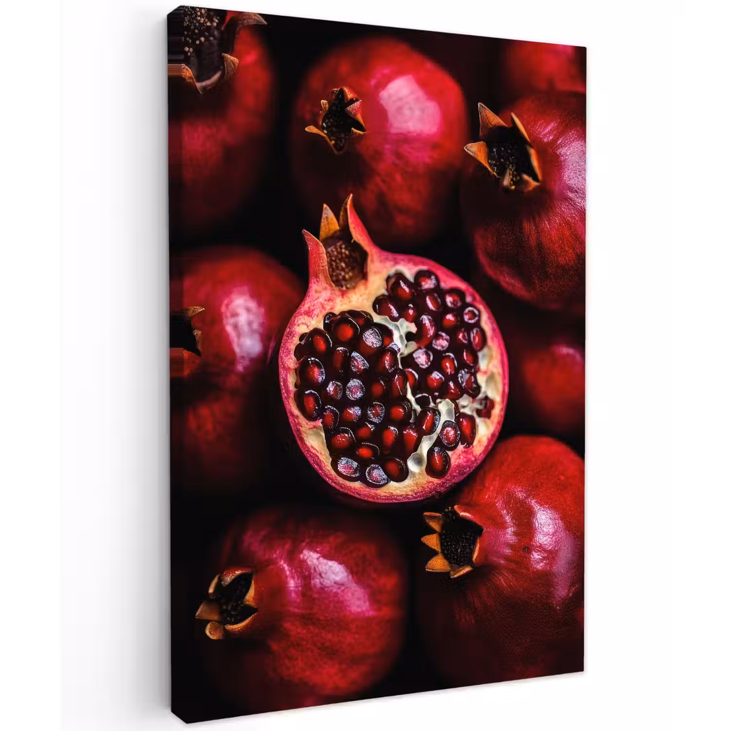 Granaatappel - Rood - Fruit Tuinposter op houten frame 2 cm dik klein -3d