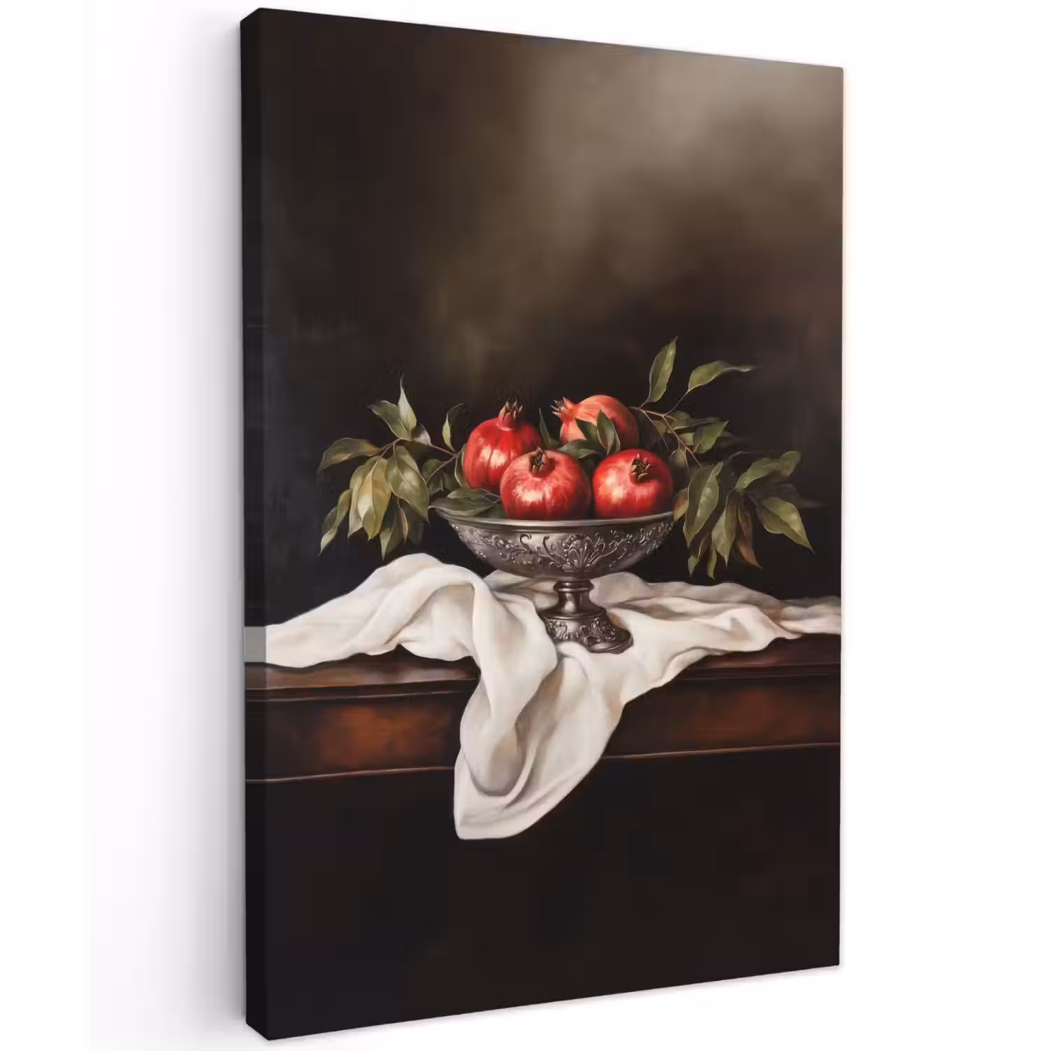 Granaatappels - Klassiek - Vintage Tuinposter op houten frame 2 cm dik klein -3d