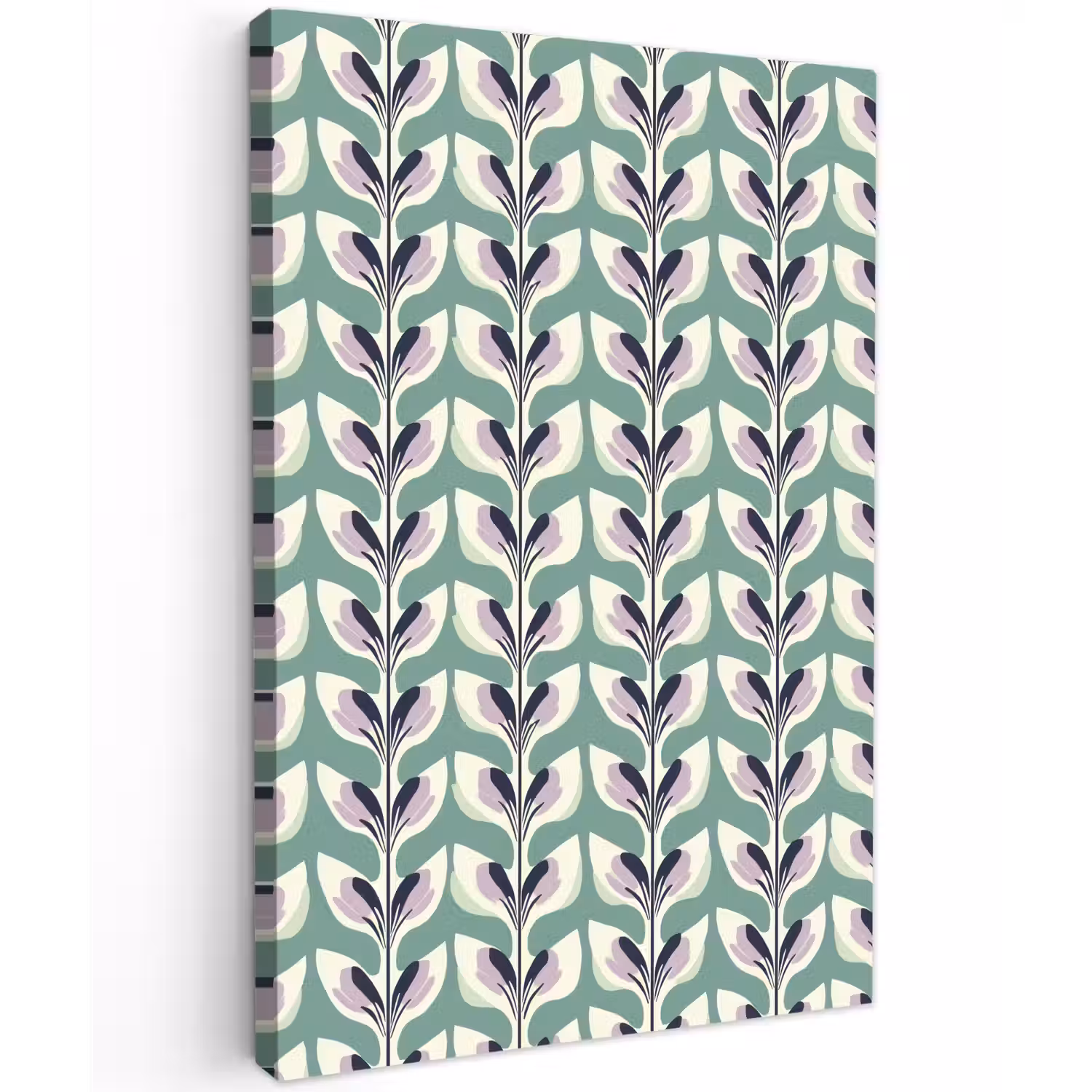 Retro - Modern - Groen Tuinposter op houten frame 2 cm dik klein 841 -3d