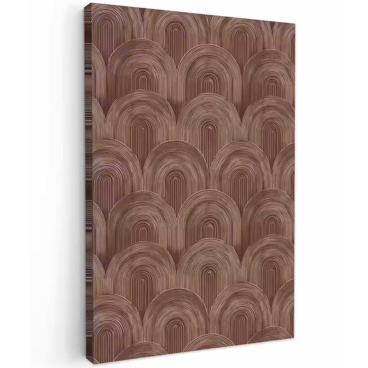 Ritmisch - Effect - Bruin Tuinposter op houten frame 2 cm dik klein 841 -3d