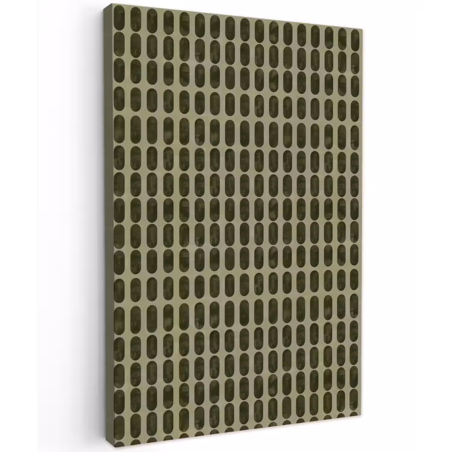 Ritmisch - Effect - Groen Tuinposter op houten frame 2 cm dik klein 841 -3d