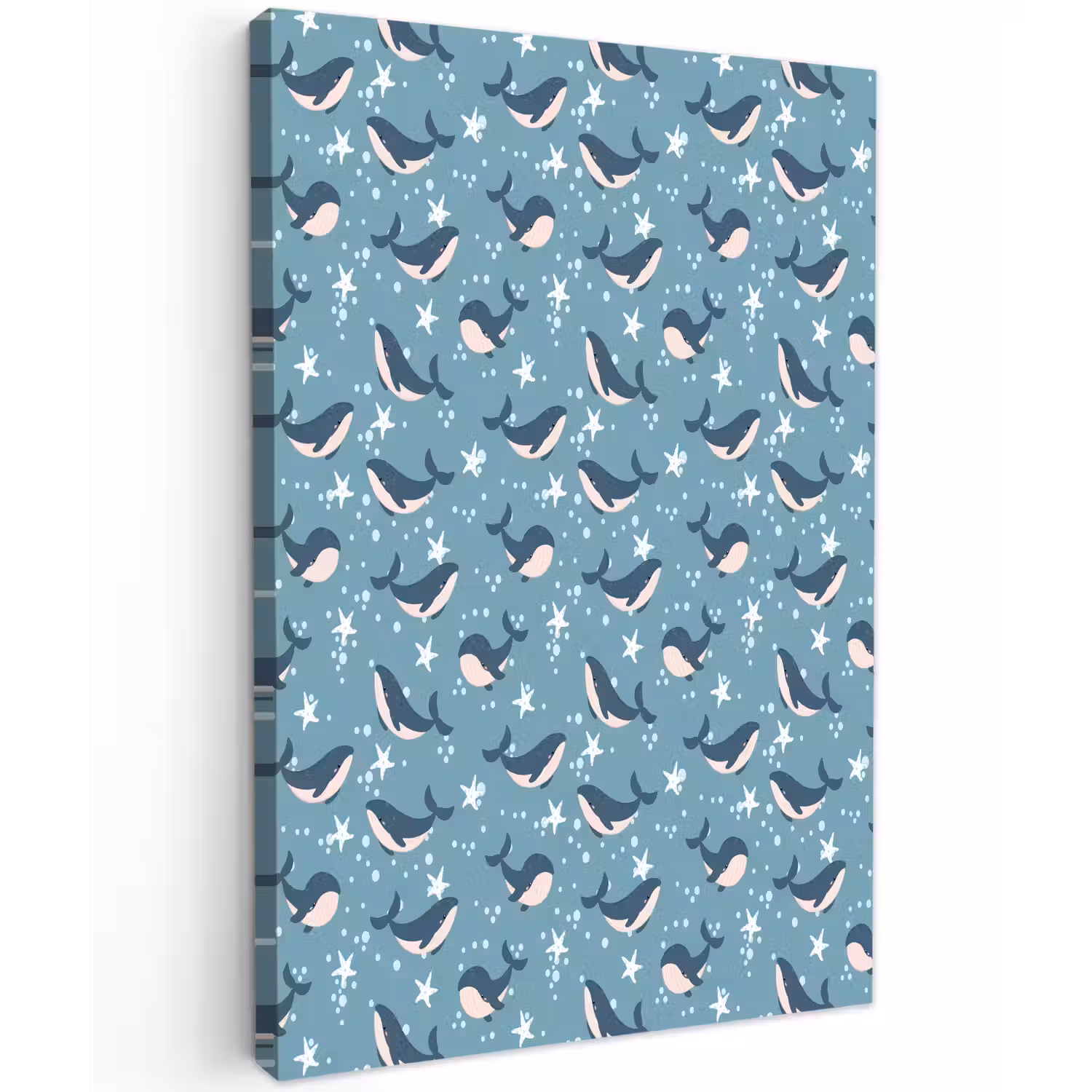 Klein - Oceaan - Walvis - Zeester Tuinposter op houten frame 2 cm dik klein 841 -3d