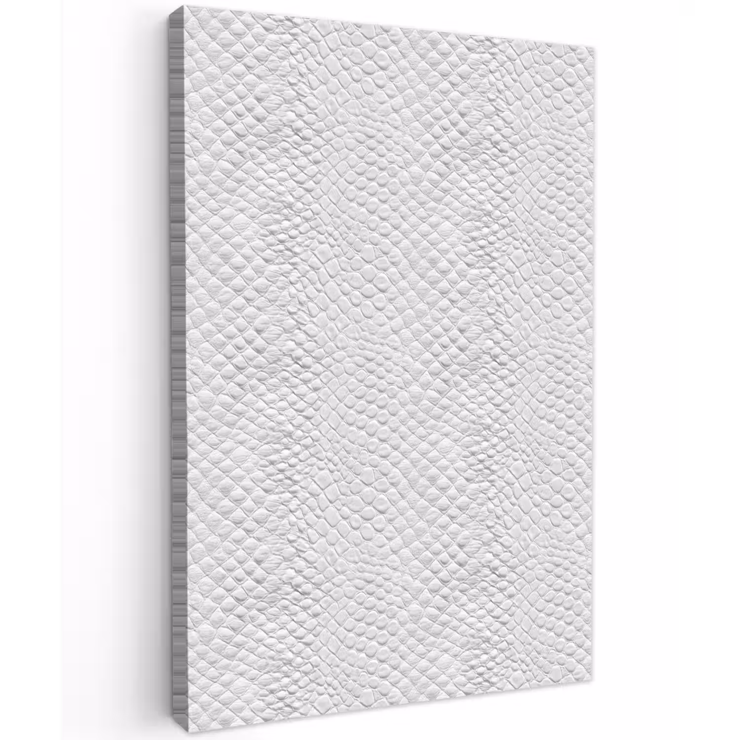 Slang - Patroon - Wit Tuinposter op houten frame 2 cm dik klein 841 -3d