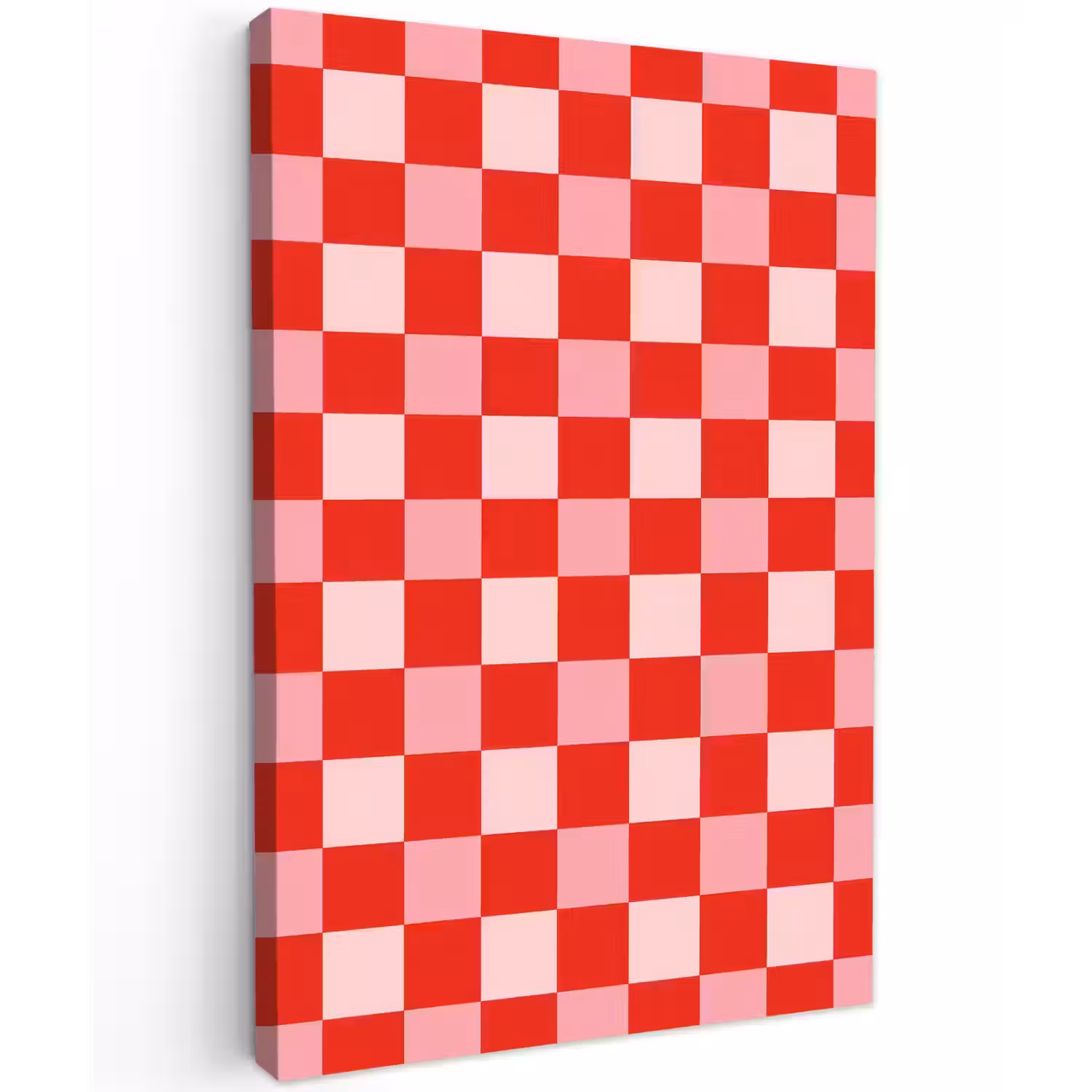 Vierkant - Klassiek - Rood Tuinposter op houten frame 2 cm dik klein 841 -3d