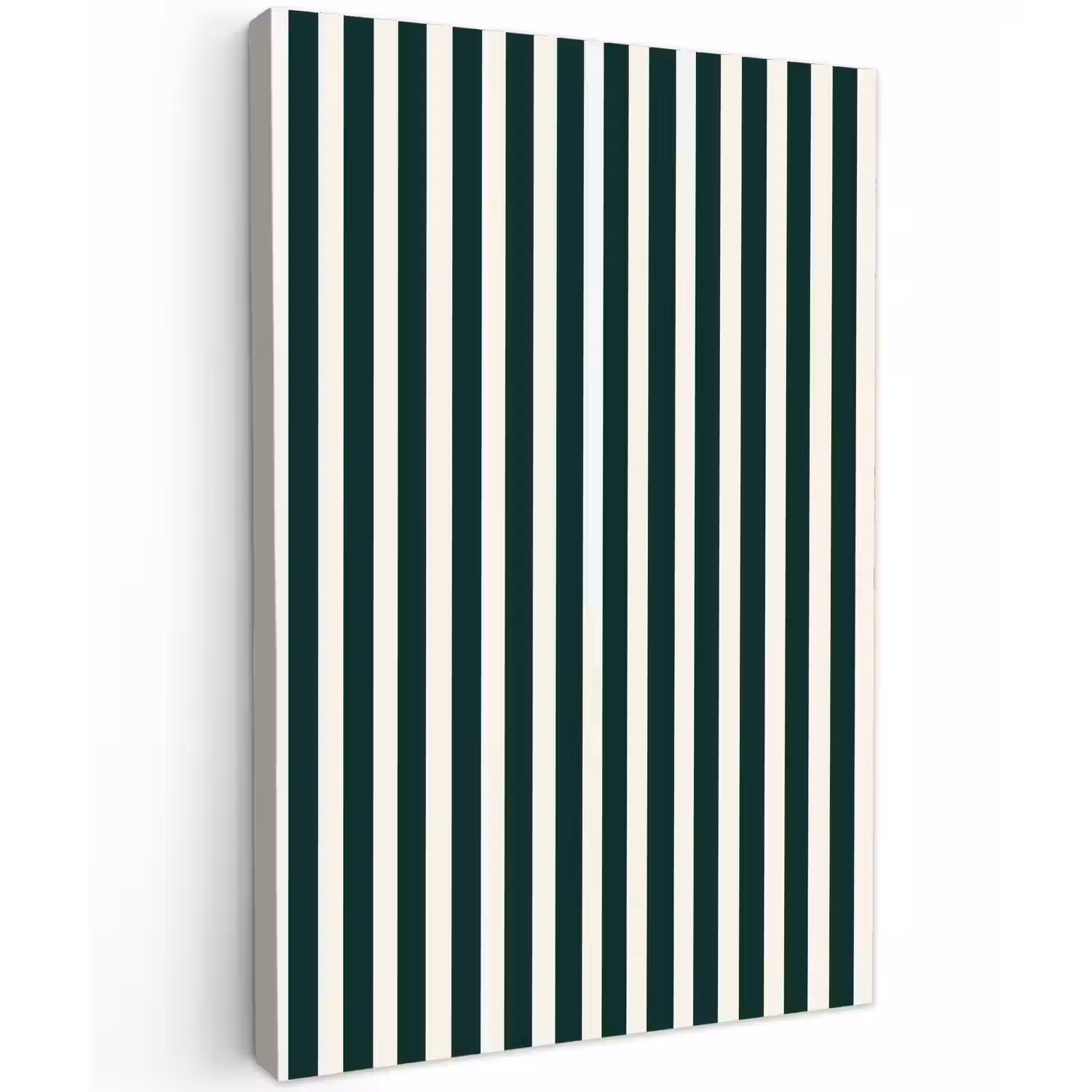 Strepen - Klassiek - Groen Tuinposter op houten frame 2 cm dik klein 841 -3d