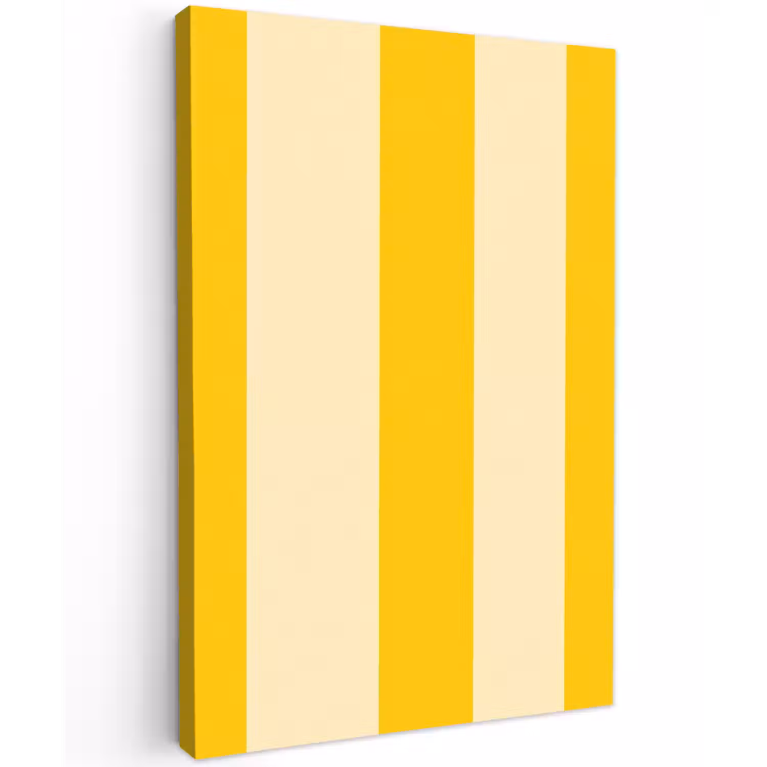 Strepen - Klassiek - Geel Tuinposter op houten frame 2 cm dik klein 841 -3d