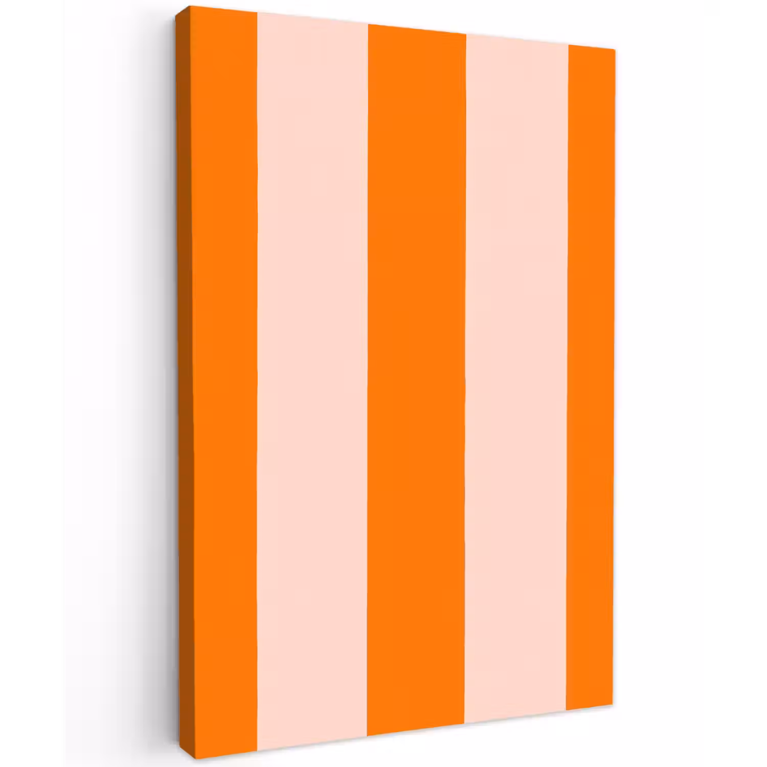 Strepen - Modern - Oranje Tuinposter op houten frame 2 cm dik klein 841 -3d