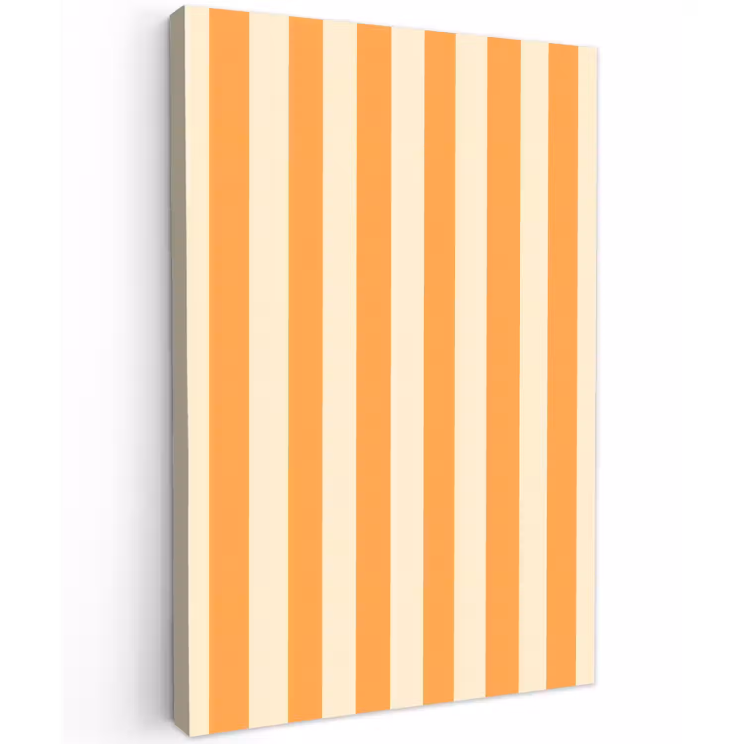 Strepen - Patroon - Oranje Tuinposter op houten frame 2 cm dik klein 841 -3d