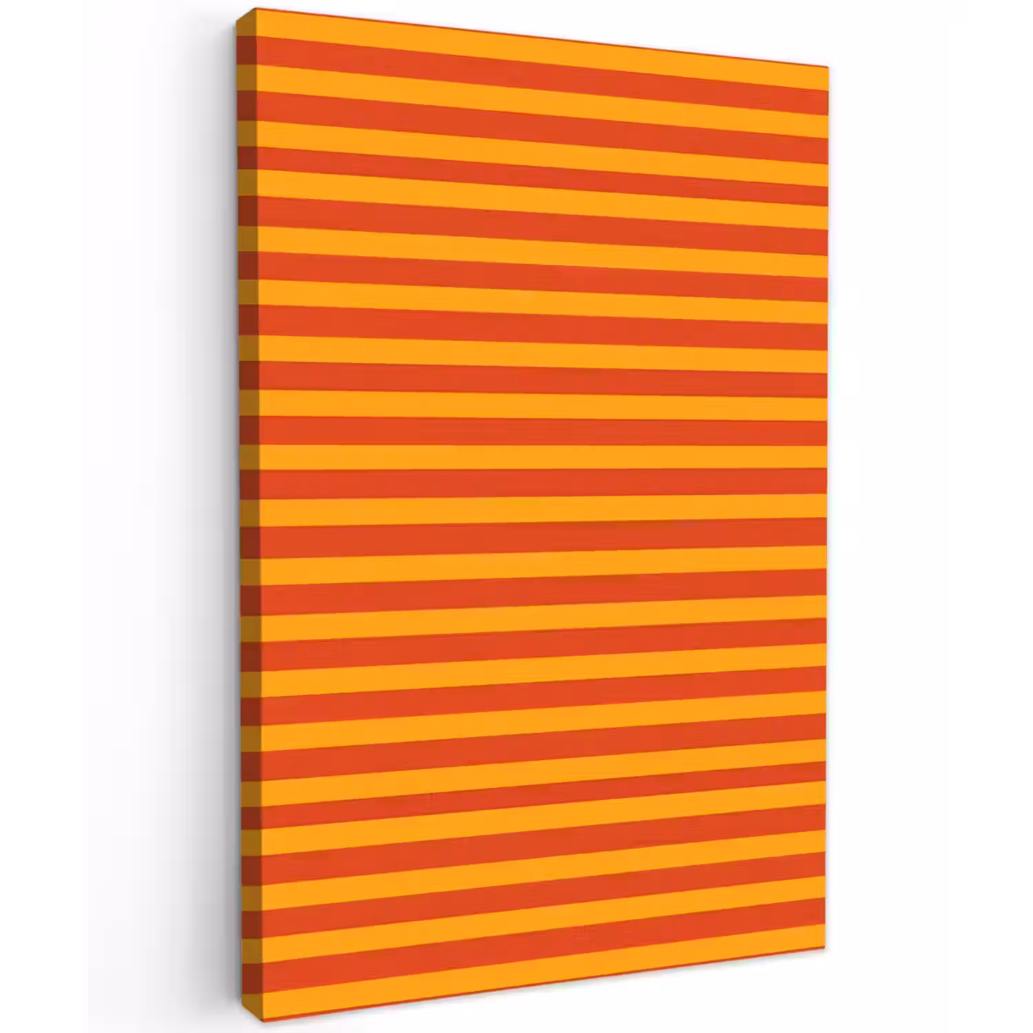 Strepen - Patroon - Oranje Tuinposter op houten frame 2 cm dik klein 841 -3d