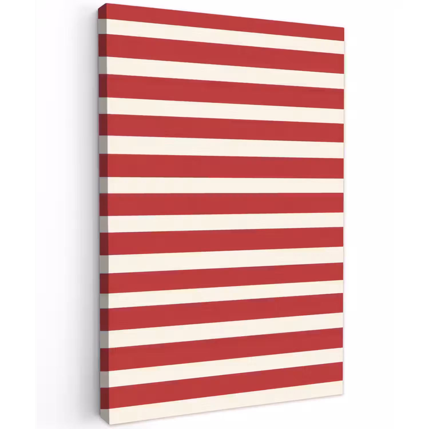 Strepen - Patroon - Rood Tuinposter op houten frame 2 cm dik klein 841 -3d