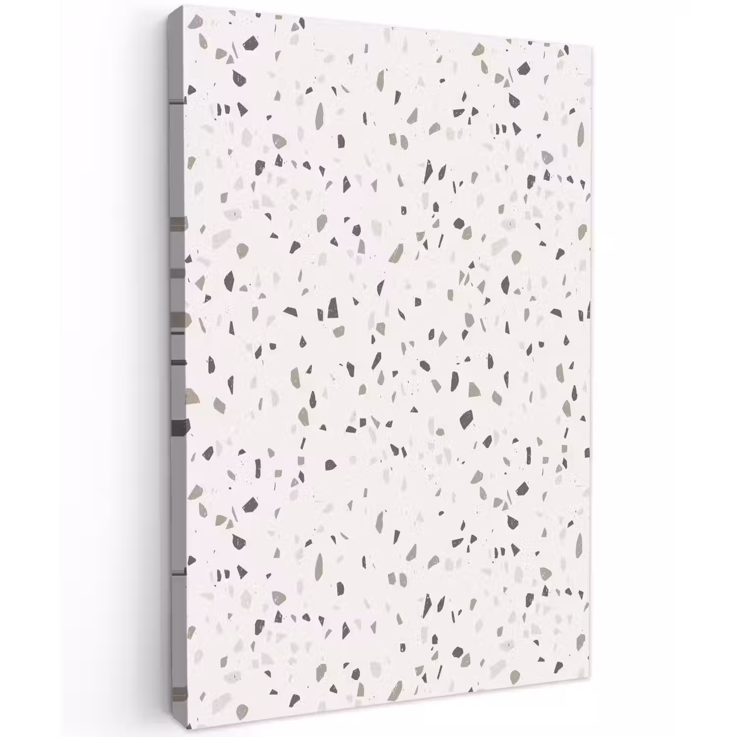 Terrazzo - Patroon - Créme Tuinposter op houten frame 2 cm dik klein 841 -3d