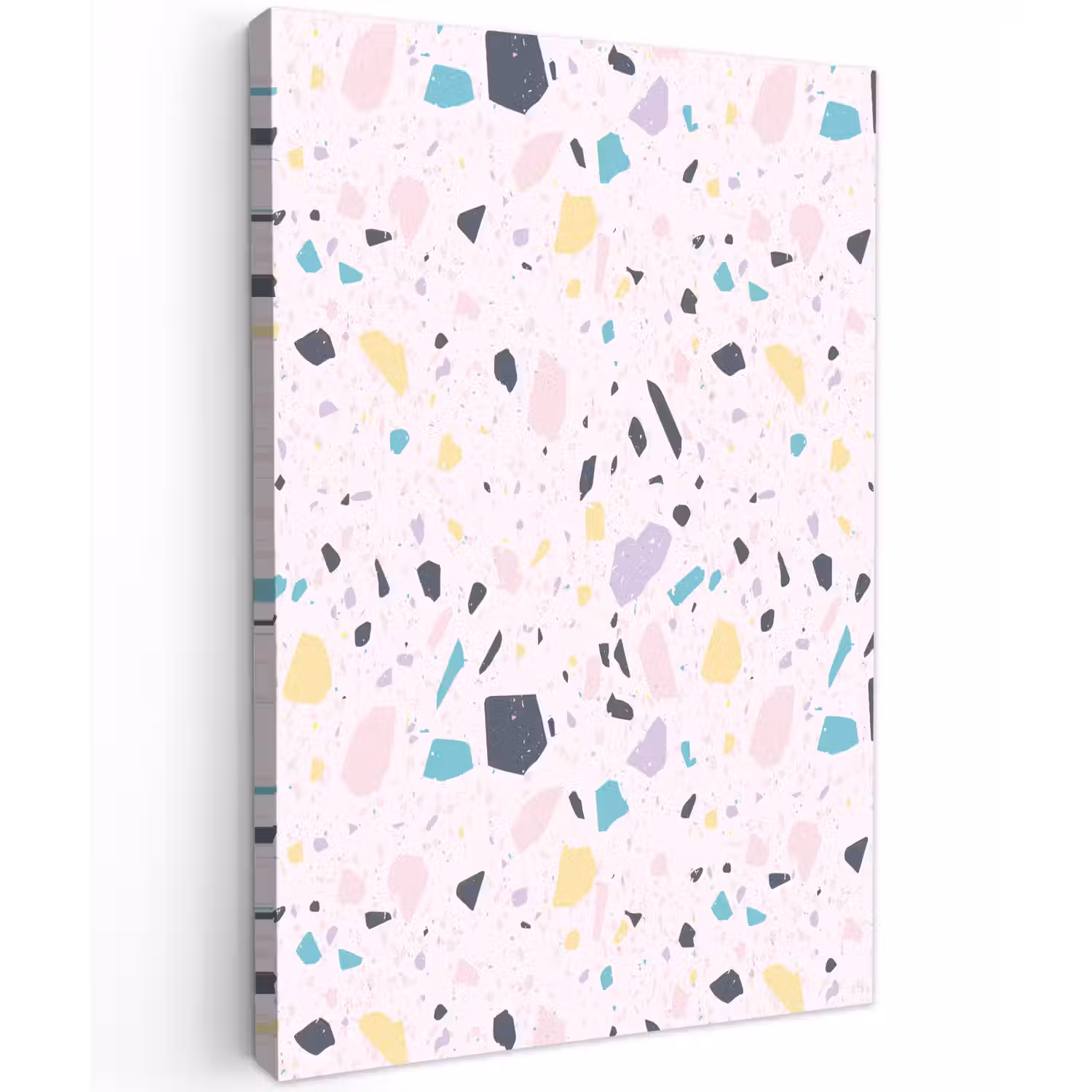 Terrazzo - Patroon - Zacht - Snoep Tuinposter op houten frame 2 cm dik klein 841 -3d