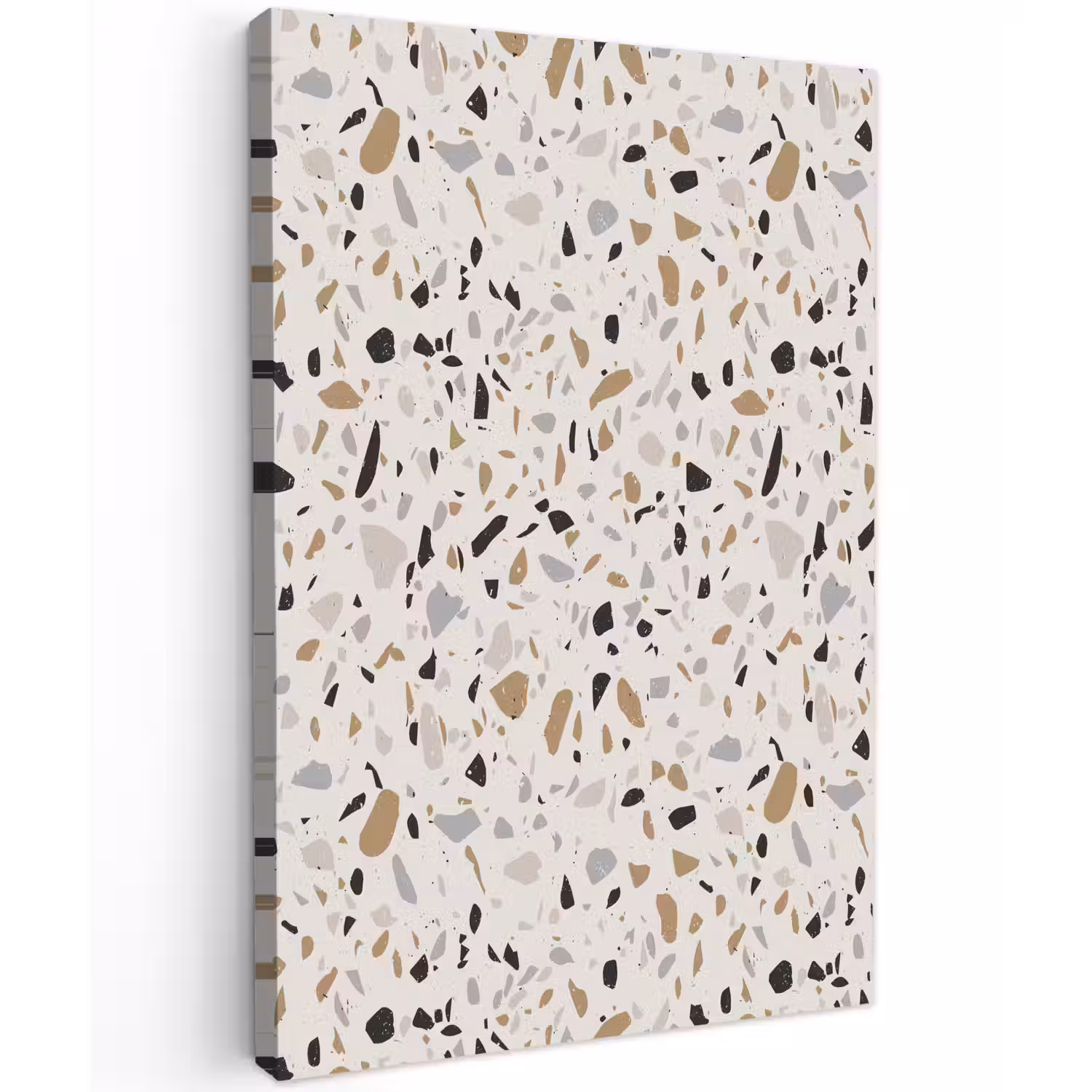 Terrazzo - Patroon - Staal Tuinposter op houten frame 2 cm dik klein 841 -3d