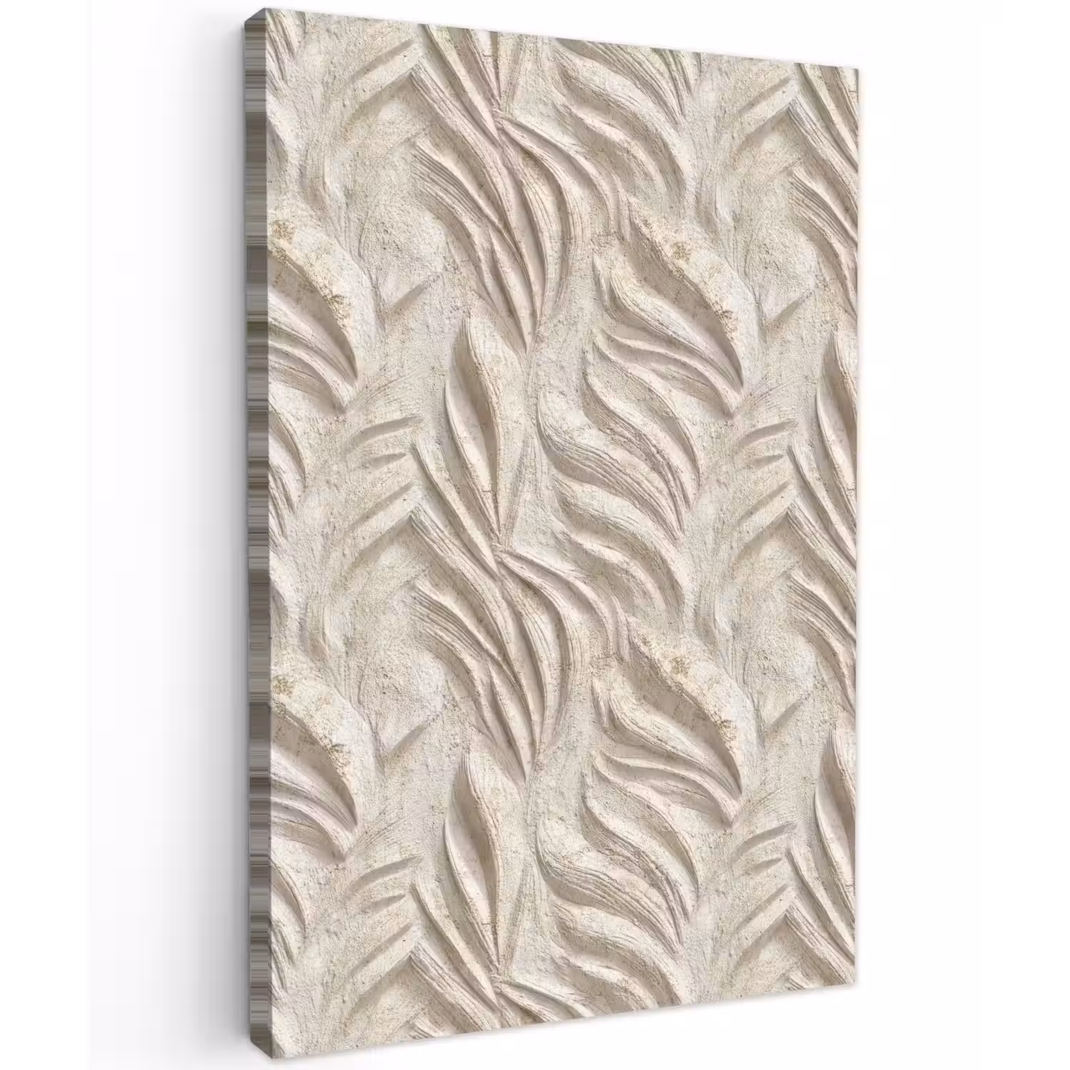 Textuur - Reliëf - Beige Tuinposter op houten frame 2 cm dik klein 841 -3d