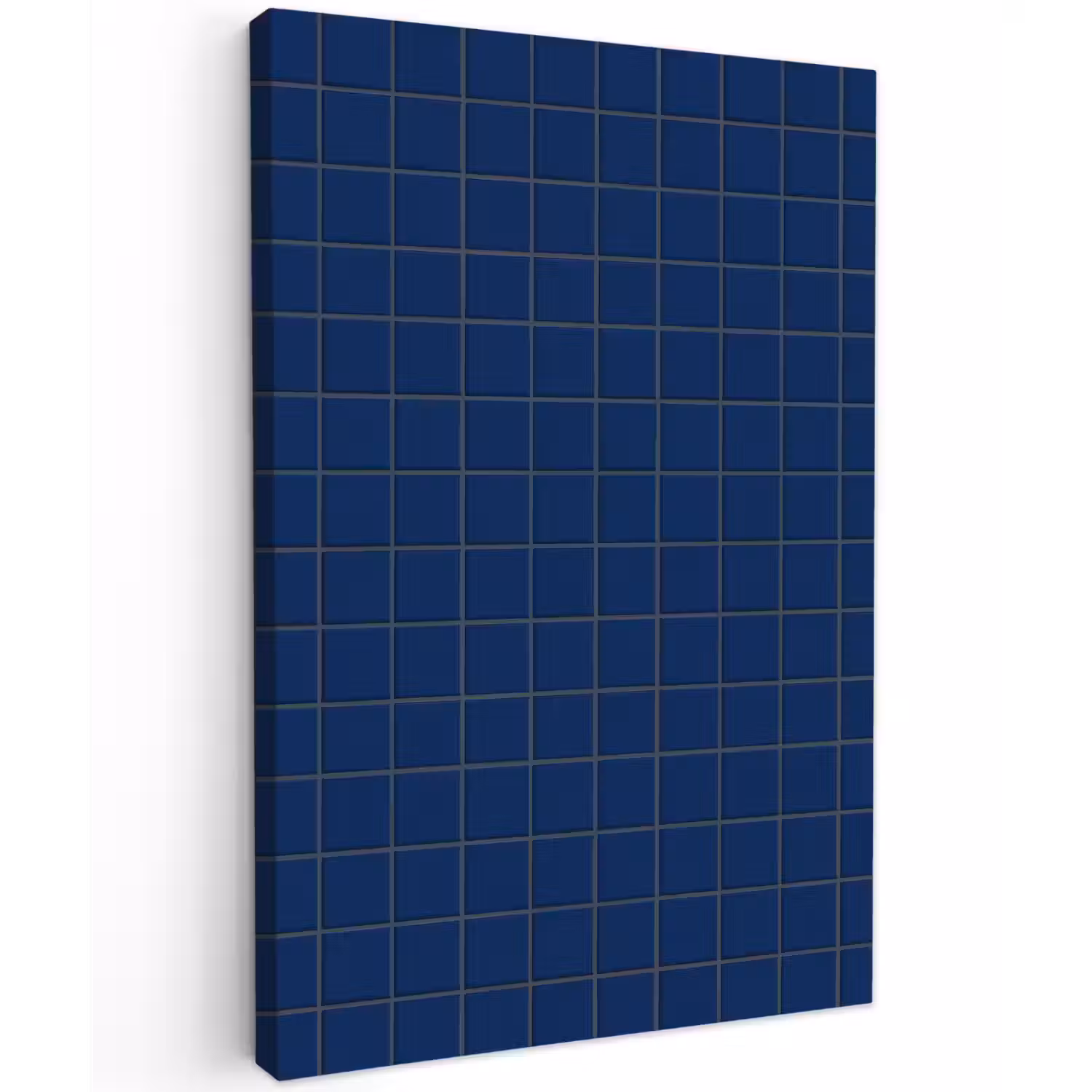 Tegel - Patroon - Blauw Tuinposter op houten frame 2 cm dik klein 841 -3d